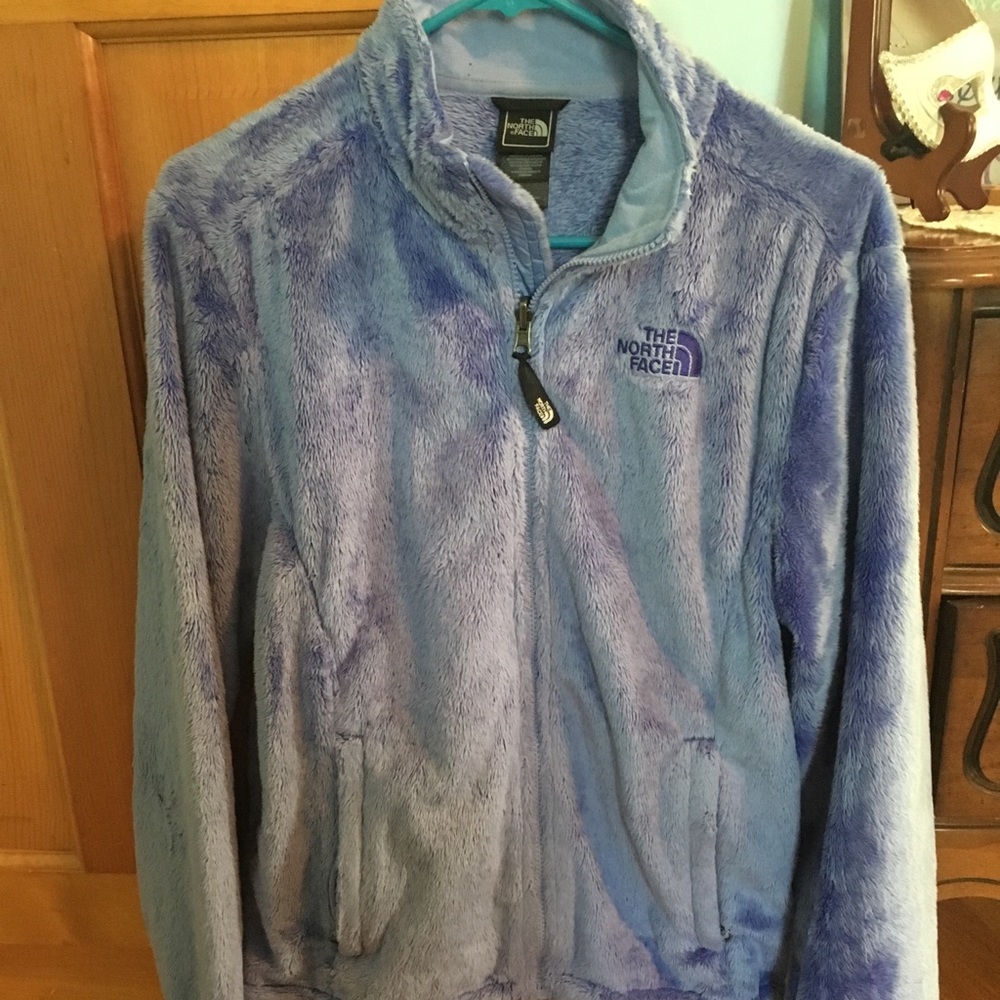The north face fuzzy fleece jacket